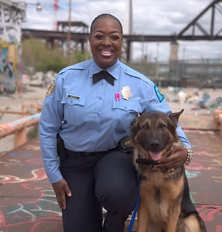 Officer Heather Moore and Canine "Kaine"
